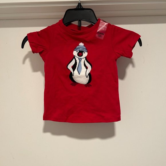 Boys Red Top with penguin logo First Impressions - Picture 1 of 5